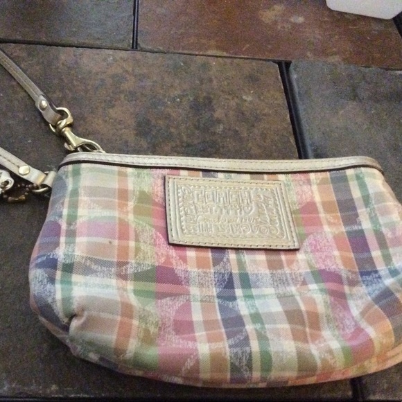 Coach Handbags - COPY - Coach pastel colored wristlet